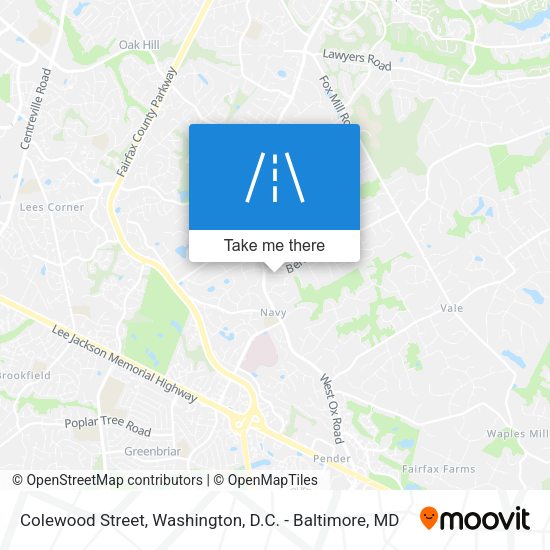 Mapa de Colewood Street