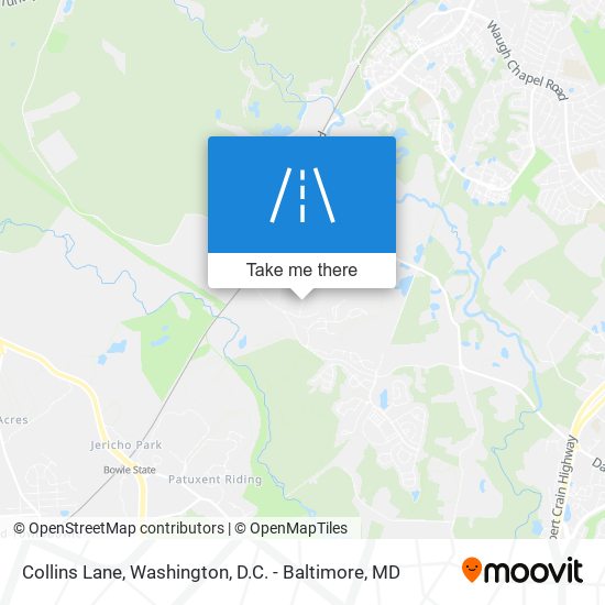 Collins Lane map