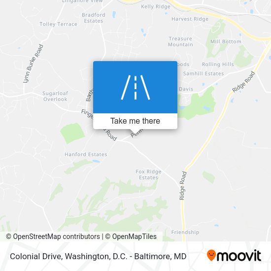 Colonial Drive map