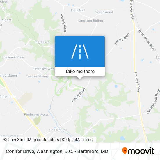 Mapa de Conifer Drive