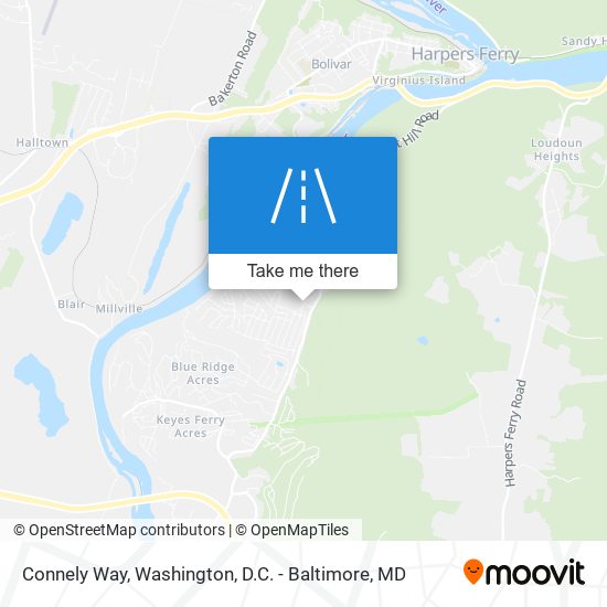 Connely Way map