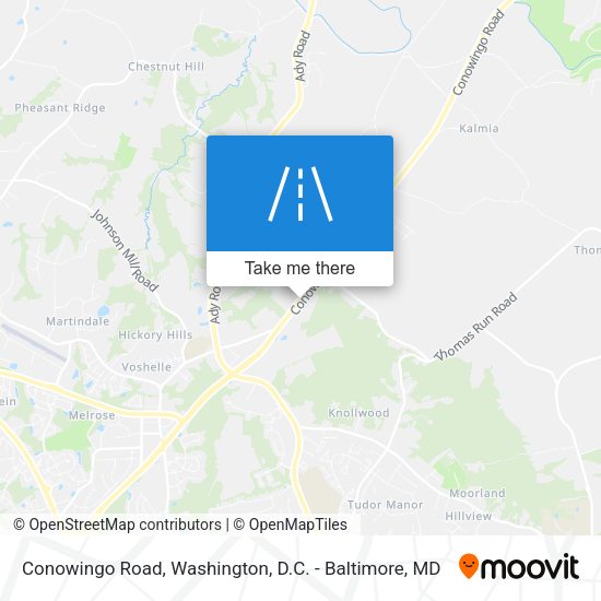 Conowingo Road map