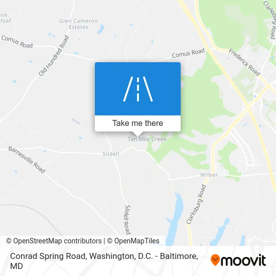 Conrad Spring Road map