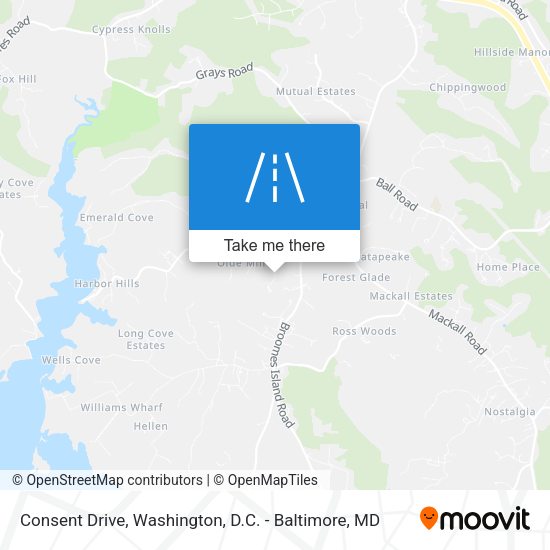 Consent Drive map