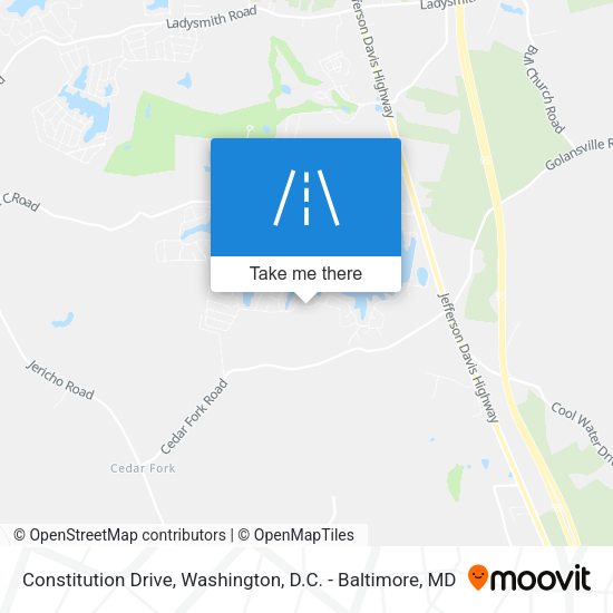 Mapa de Constitution Drive