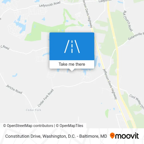 Constitution Drive map