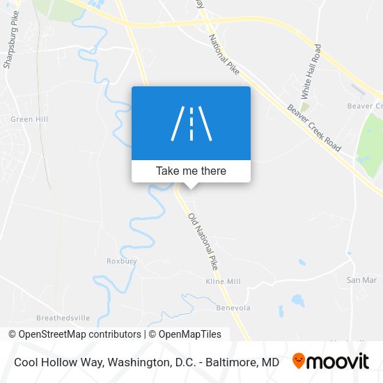 Cool Hollow Way map