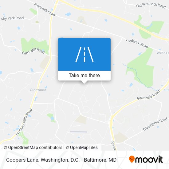 Mapa de Coopers Lane