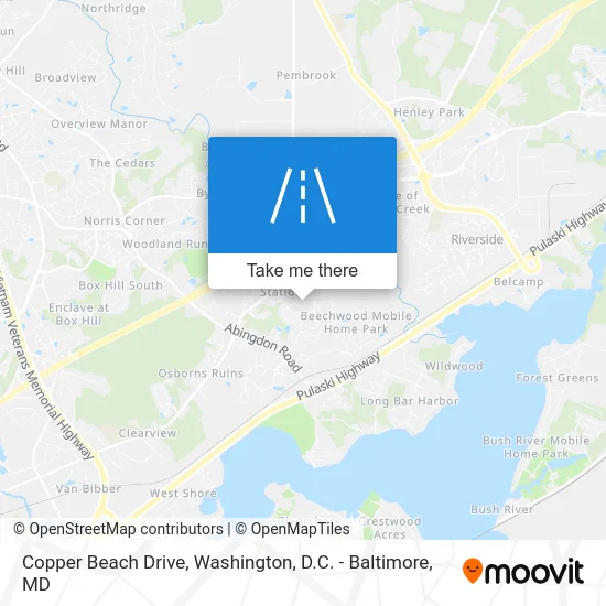 Copper Beach Drive map