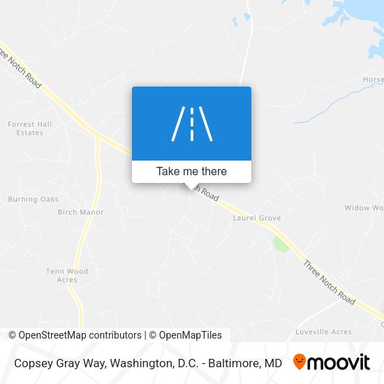 Mapa de Copsey Gray Way