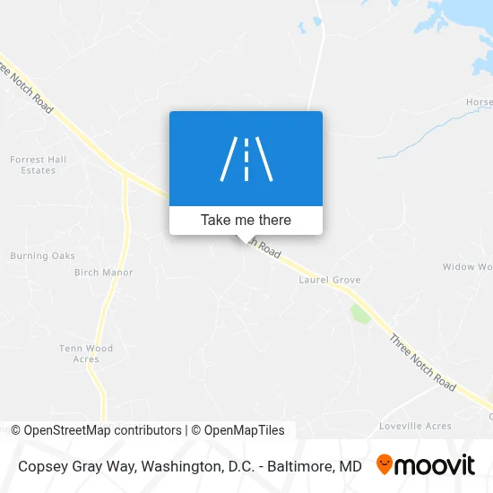 Copsey Gray Way map