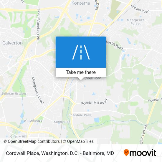Cordwall Place map