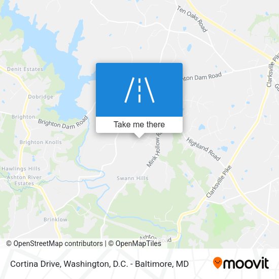 Cortina Drive map