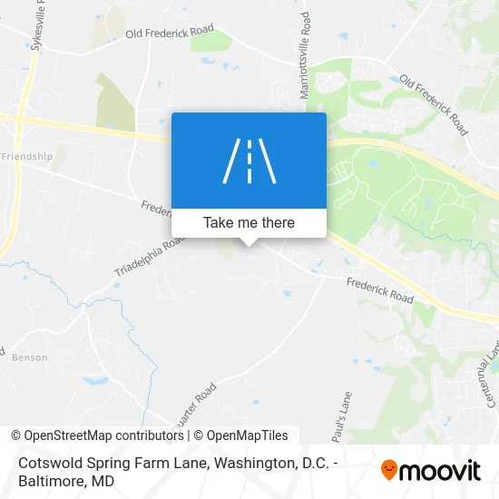 Cotswold Spring Farm Lane map