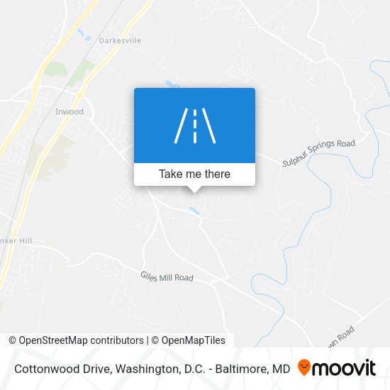 Cottonwood Drive map