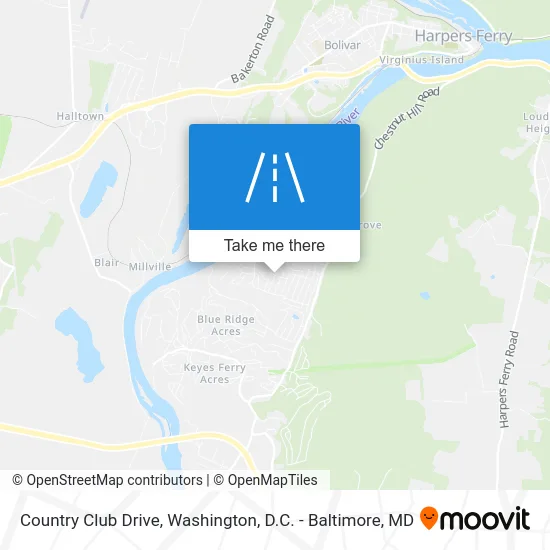 Country Club Drive map