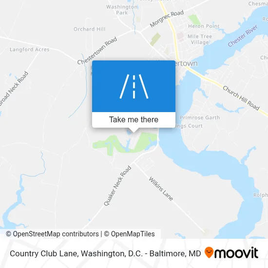 Country Club Lane map