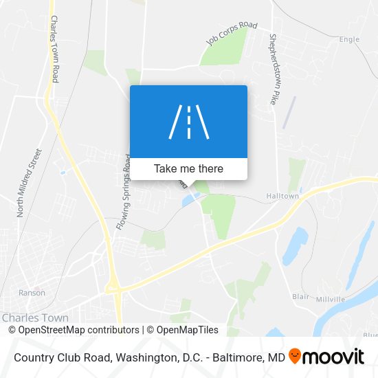Country Club Road map