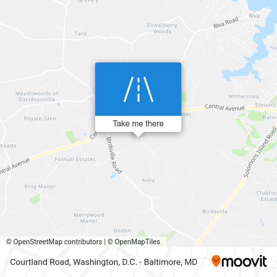 Courtland Road map