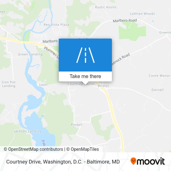Courtney Drive map