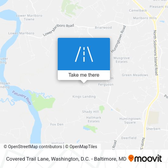 Covered Trail Lane map