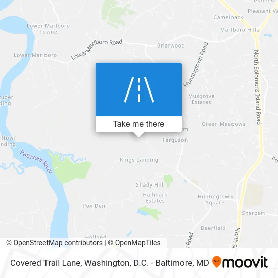Covered Trail Lane map