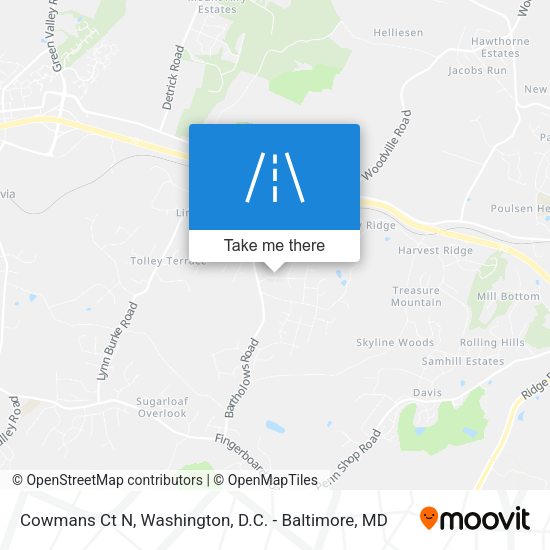 Cowmans Ct N map