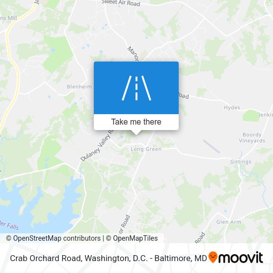 Crab Orchard Road map