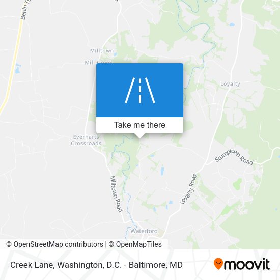 Creek Lane map