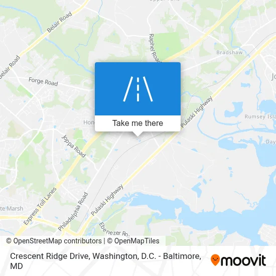 Crescent Ridge Drive map