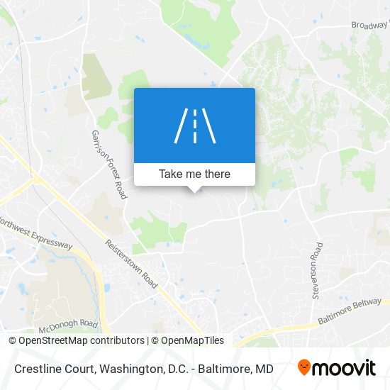 Crestline Court map