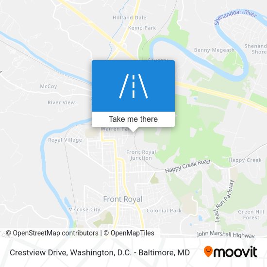 Crestview Drive map
