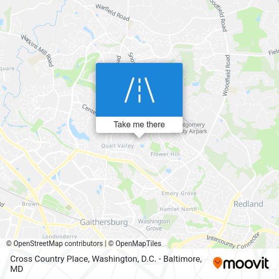 Cross Country Place map