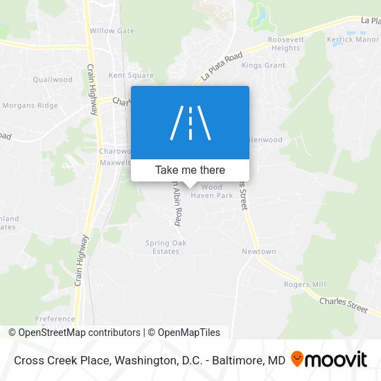 Cross Creek Place map