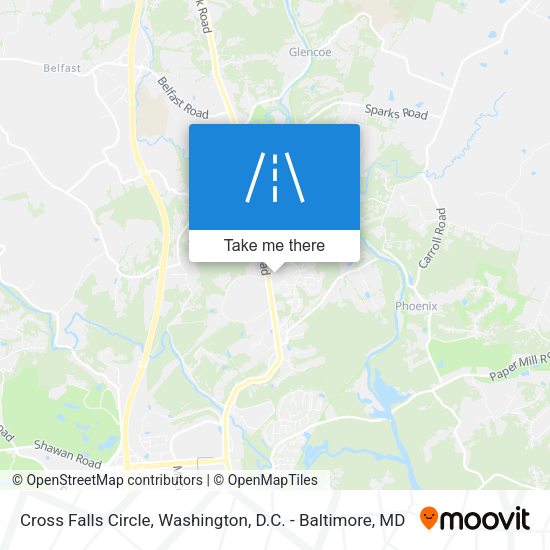 Mapa de Cross Falls Circle