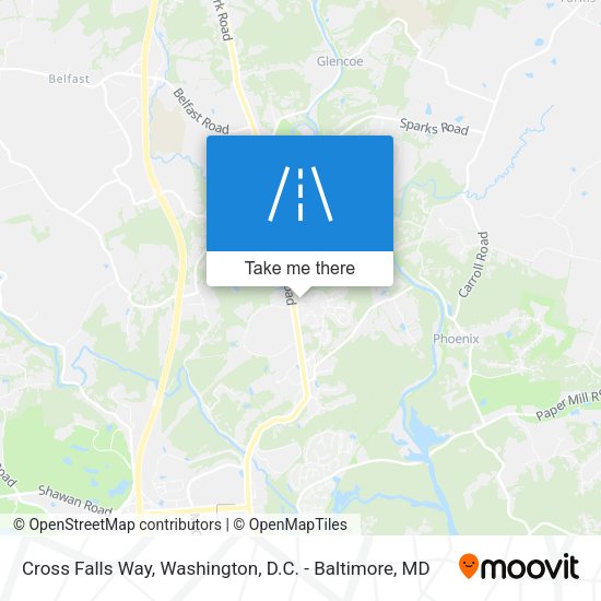 Cross Falls Way map