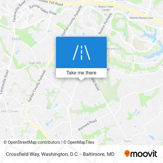 Crossfield Way map