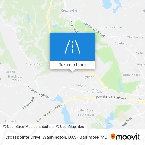 Crosspointe Drive map