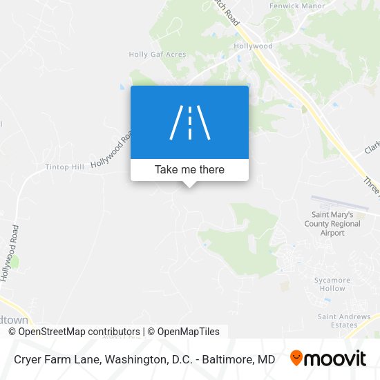 Cryer Farm Lane map
