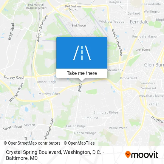 Crystal Spring Boulevard map