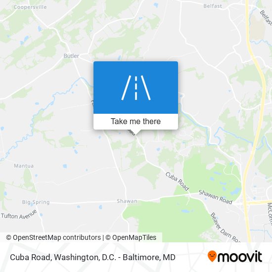 Mapa de Cuba Road