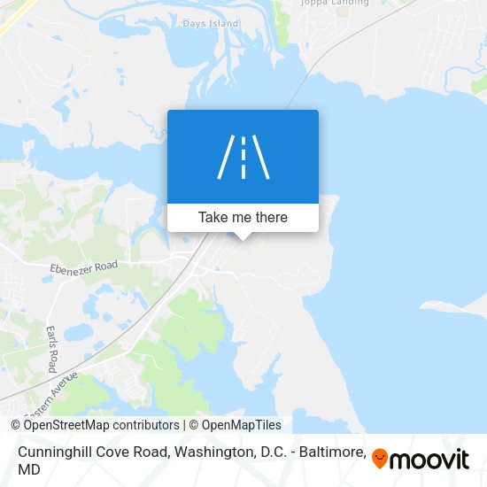 Cunninghill Cove Road map