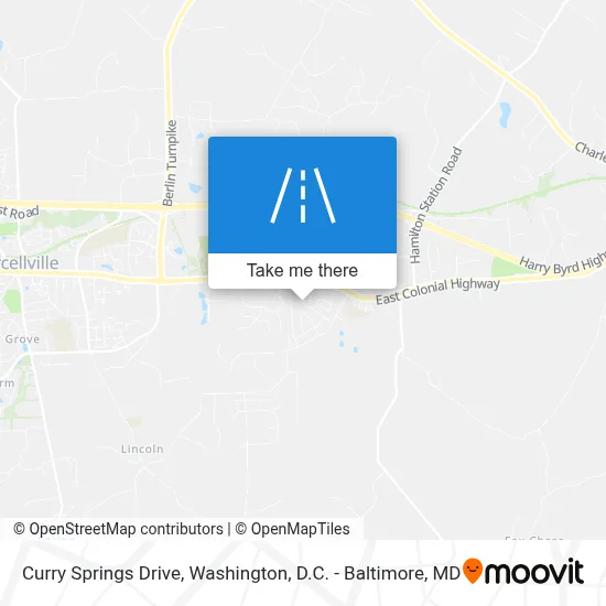 Curry Springs Drive map