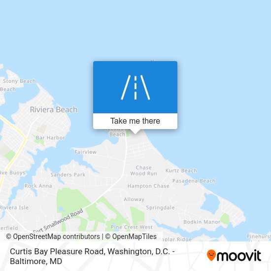 Mapa de Curtis Bay Pleasure Road