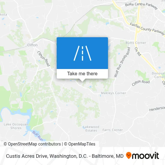 Custis Acres Drive map