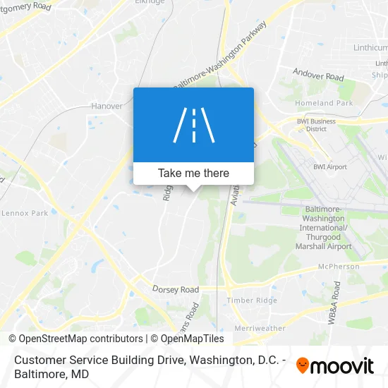 Customer Service Building Drive map