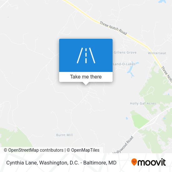 Cynthia Lane map