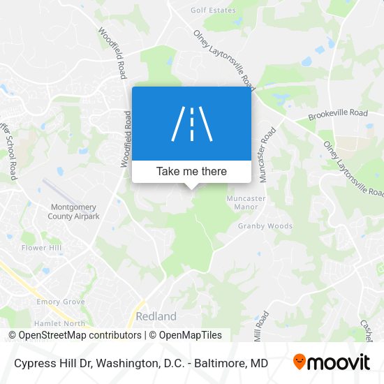 Cypress Hill Dr map