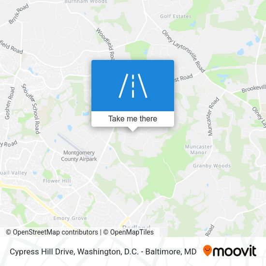 Cypress Hill Drive map