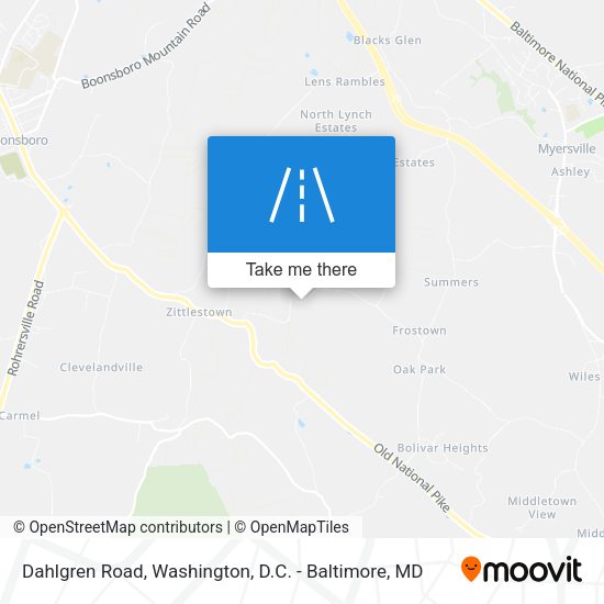 Dahlgren Road map